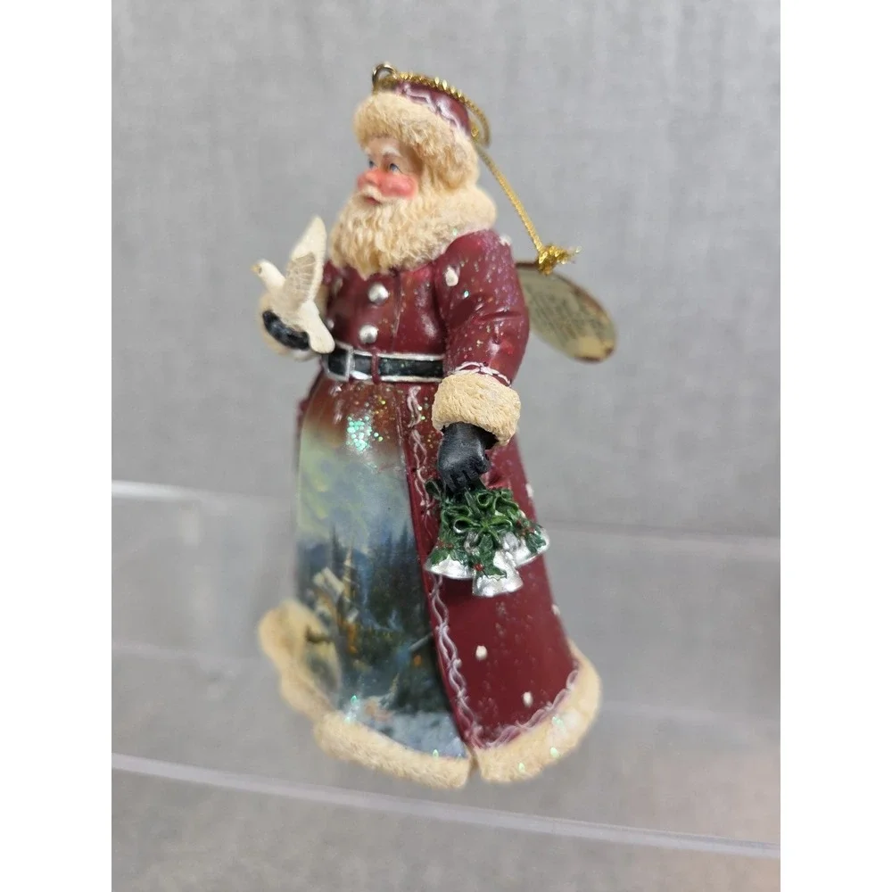 Thomas Kinkade Old World Santa‎ Heirloom Ashton Drake 2003 Frosty Moonlight Ride